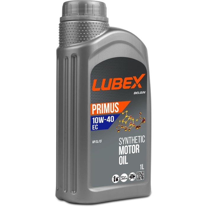 Моторное масло LUBEX PRIMUS EC 10W-40, синтетическое, 1 л моторное масло lubex primus ec 5w 40 синтетическое 205 л