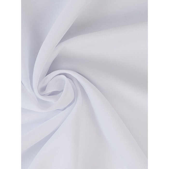 фото Тюль «оксфорд», размер 300х270 см, сетка под лен, цвет белый decofest