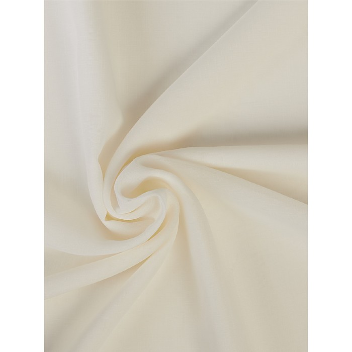 фото Тюль «оксфорд», размер 300х270 см, сетка под лен, цвет молочный decofest