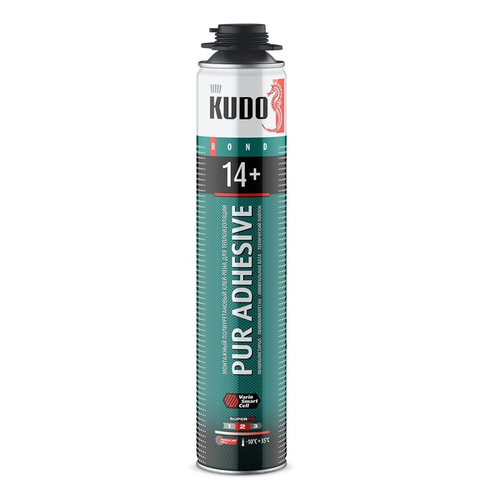 клей пена kudo 14 профессиональная пена для теплоизоляционных плит 1000 мл 4шт Клей-пена для теплоизоляции KUDO PROFF 14+, профессиональная, всесезонная, 1000 мл