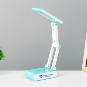 Настольная лампа 'Деск' LED 3Вт USB АКБ синий 11х6х28,5 см Ош