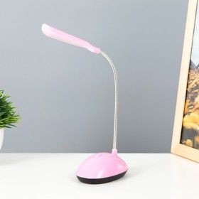 Настольная лампа 'Световой луч' LED от батареек розовый 5х8,5х20 см Ош