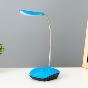 Настольная лампа 'Рендо' LED 2Вт от батареек 3хААА голубой 11,5х11,5х38,5 см Ош