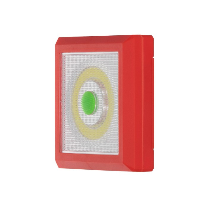 Ночник "Квадро 2" LED от батареек 4хАА красный 2х8,5х8,5 см