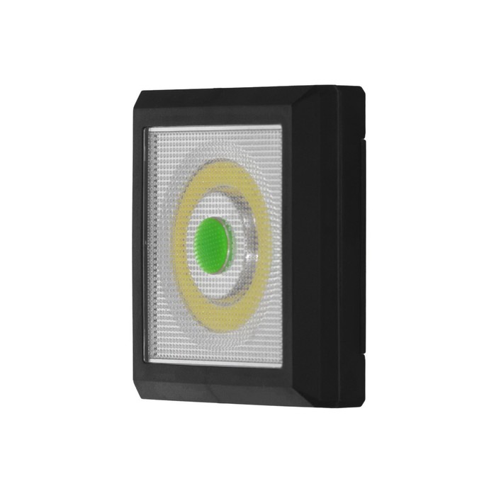 Ночник "Квадро 2" LED от батареек 4хАА черный 2х8,5х8,5 см
