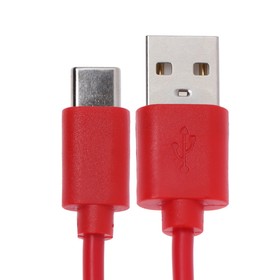 

Кабель Red Line (УТ000011574), Type-C - USB, 1 м, зарядка + передача данных, красный
