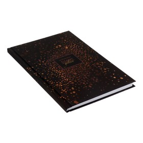 

Ежедневник недатированный А5, 80 листов DIARY "Золотые капли", твёрдая обложка, ламинация Soft-Touch вельвет, тиснение цветной фольгой
