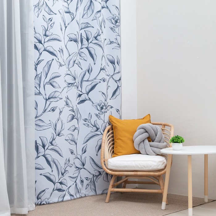 

Штора "Этель" Magnolia. 145*260 см, 100% п/э, блэкаут