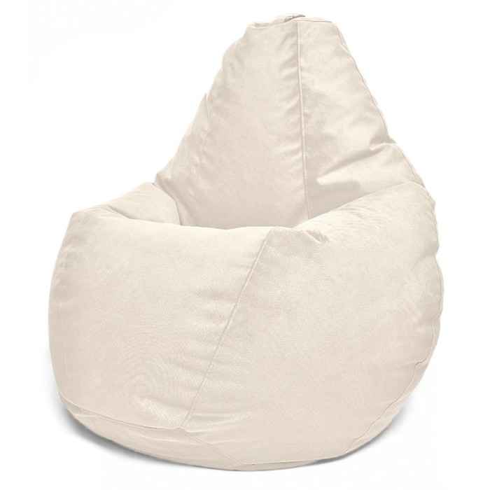 Кресло-мешок XXXL , размер 150x120x120 см, ткань велюр, ваниль Maserrati 2