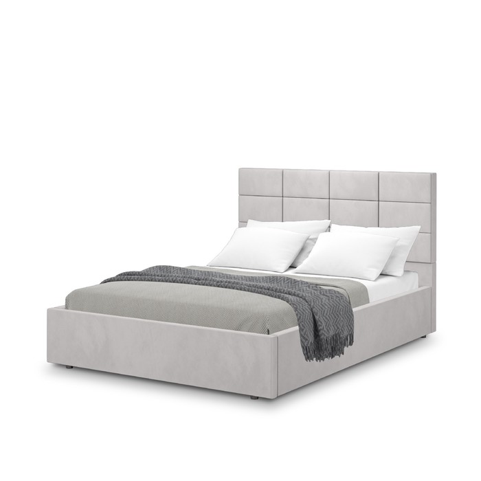 Кровать с подъёмным механизмом «Тэфи 1», 1400×2000 мм, велюр, цвет веллюкс сильвер кровать с подъёмным механизмом тэфи 1 1800×2000 мм велюр цвет конфетти сильвер