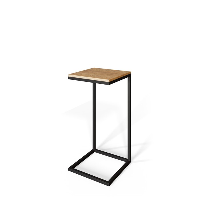 Стол приставной Simple Fir, 350х350х716, Черный муар стол приставной simple nut 350х350х716 черный муар