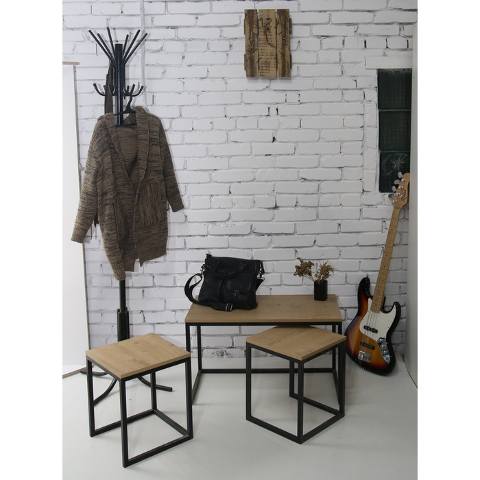 

Столы журнальные Tio Fir (3 шт), Черный муар