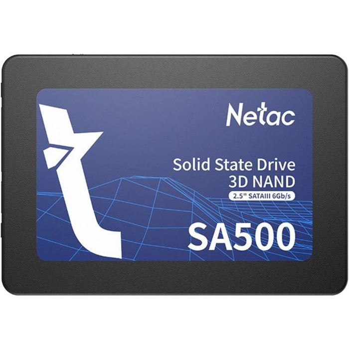 

Накопитель SSD Netac NT01SA500-120-S3X SA500, 120 Гб, SATA III, 2.5"