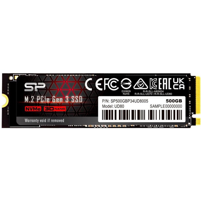 

Накопитель SSD Silicon Power SP500GBP34UD8005, 120 Гб, PCI-E 3.0, М2