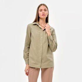 Рубашка женская MINAKU: Classic цвет зелёный, размер 44