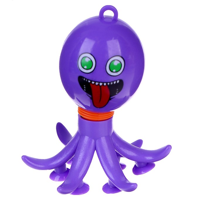 Развивающая игрушка «Осьминог» с присосками, цвета МИКС развивающая игрушка осьминог с присосками цвета микс 12 шт