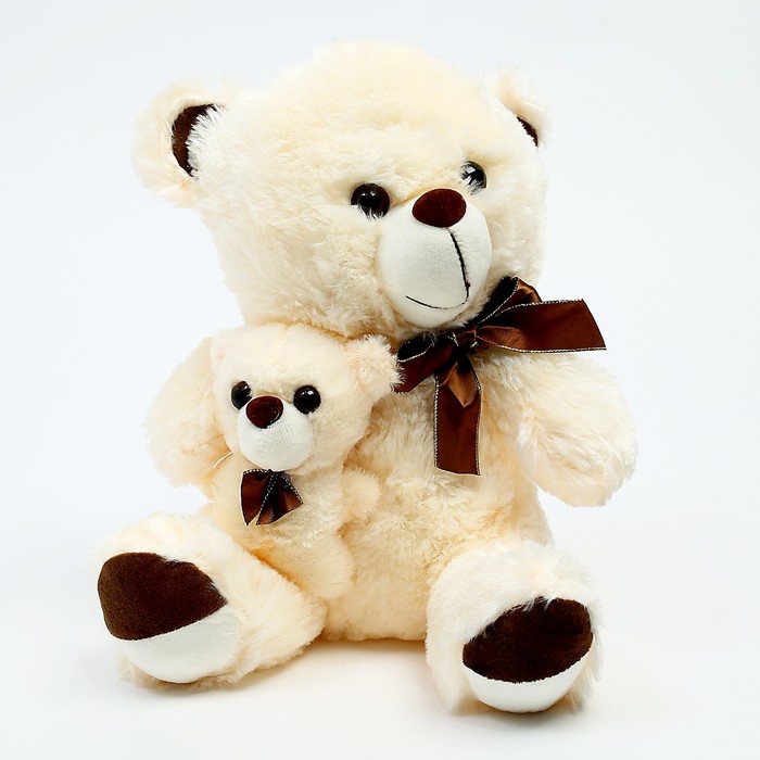 Мягкая игрушка «Медведь с малышом» мягкая плюшевая игрушка панда с малышом