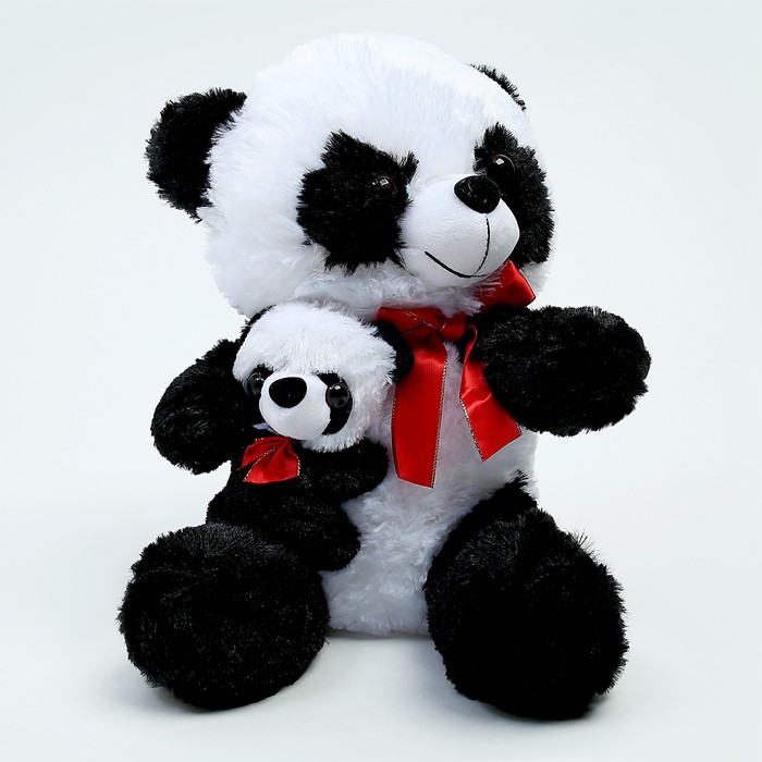 Мягкая игрушка «Панда с малышом» мягкая игрушка панда с малышом 40см