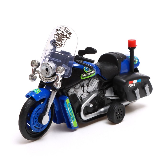 Мотоцикл инерционный «Полиция», цвета МИКС мотоцикл инерционный квадрик цвета микс