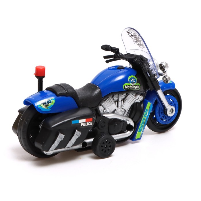 Мотоцикл инерционный "Полиция"цвета  МИКС