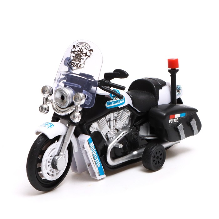 Мотоцикл инерционный "Полиция"цвета  МИКС