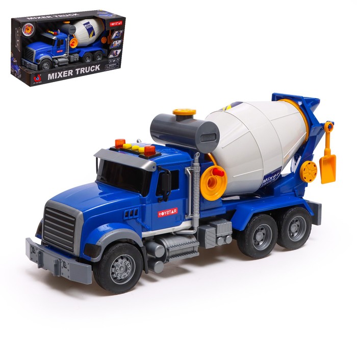 Грузовик инерционный «Бетон», свет и звук игрушка грузовик зеленый инерционный свет звук