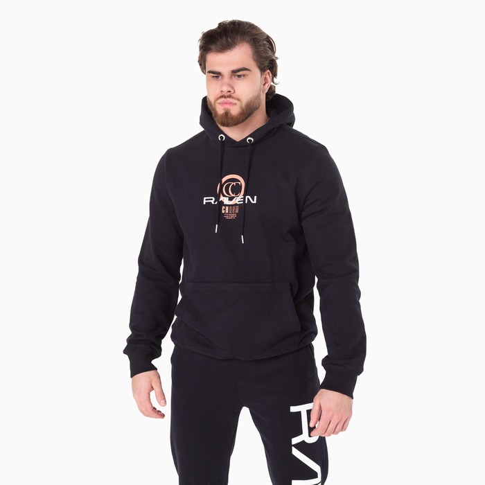 

Костюм мужской (толстовка, брюки), цвет чёрный, размер 50 (XL)