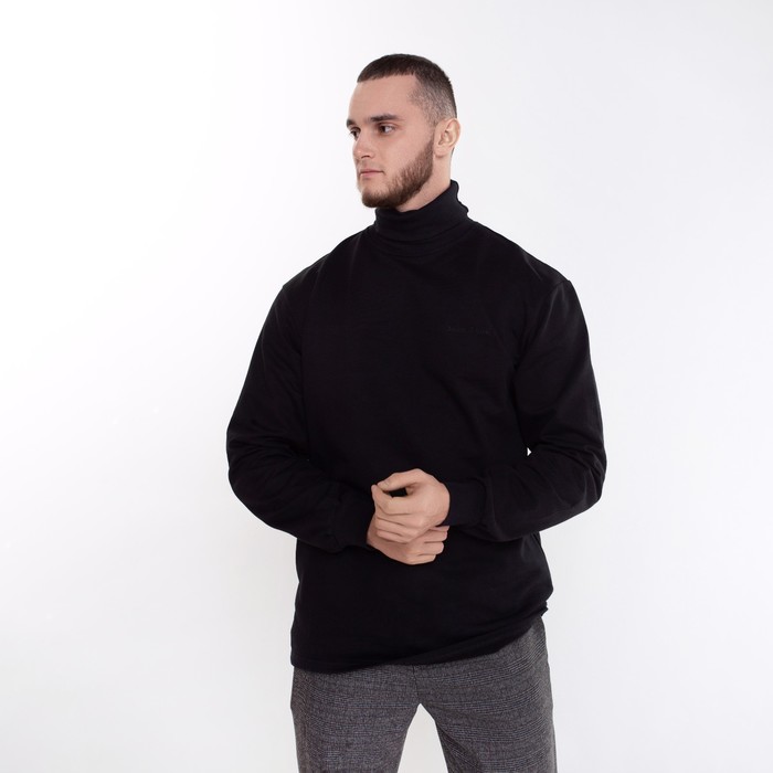 Водолазка мужская НАЧЁС, цвет чёрный, размер 48 (L)