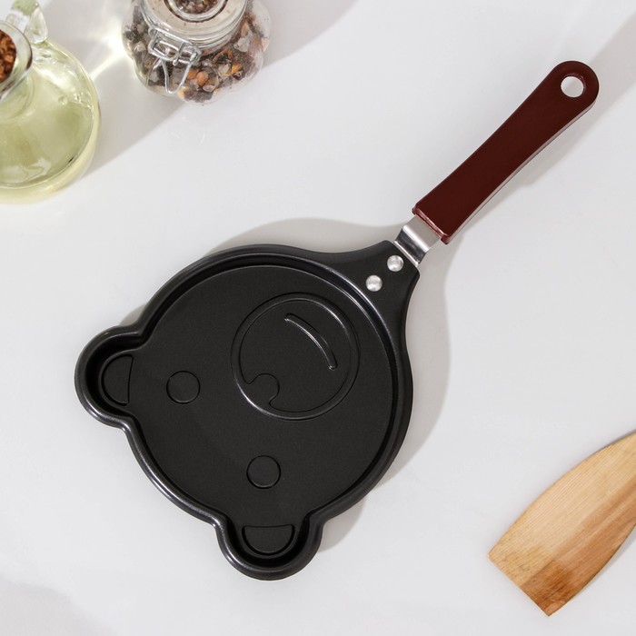 Сковорода 14 см "Мишка", антипригарное покрытие