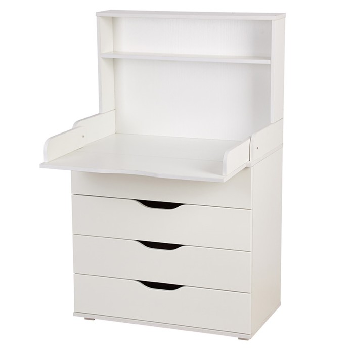 

Комод со стеллажом Polini kids Simple 2582, 467х804х1367 мм, белый