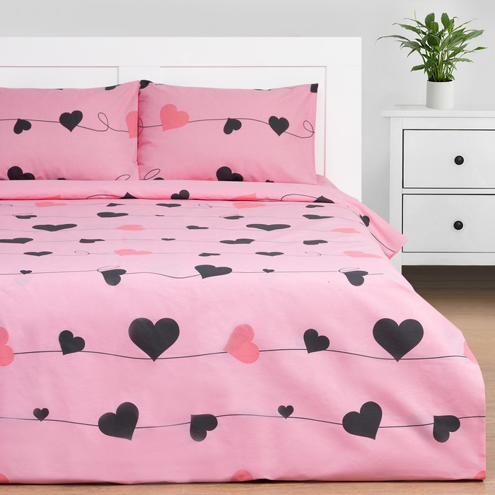 

Постельное бельё Этель Дуэт Threads of love 143х215 см-2шт, 220х240 см, 50х70 см-2шт, бязь, 125 г/м2