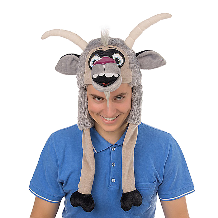 Карнавальная шапочка "Козлик" с вышивкой