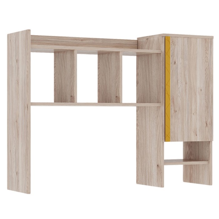 Надстройка для стола «Лайк 29.01», 1390 × 290 × 1010 мм, цвет дуб мария / горчица