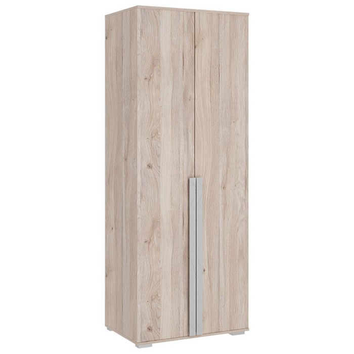 Шкаф двухдверный «Лайк 03.01», 800 × 550 × 2100 мм, цвет дуб мария / галька шкаф двухдверный лайк 04 01 800 × 550 × 2100 мм цвет дуб мария галька