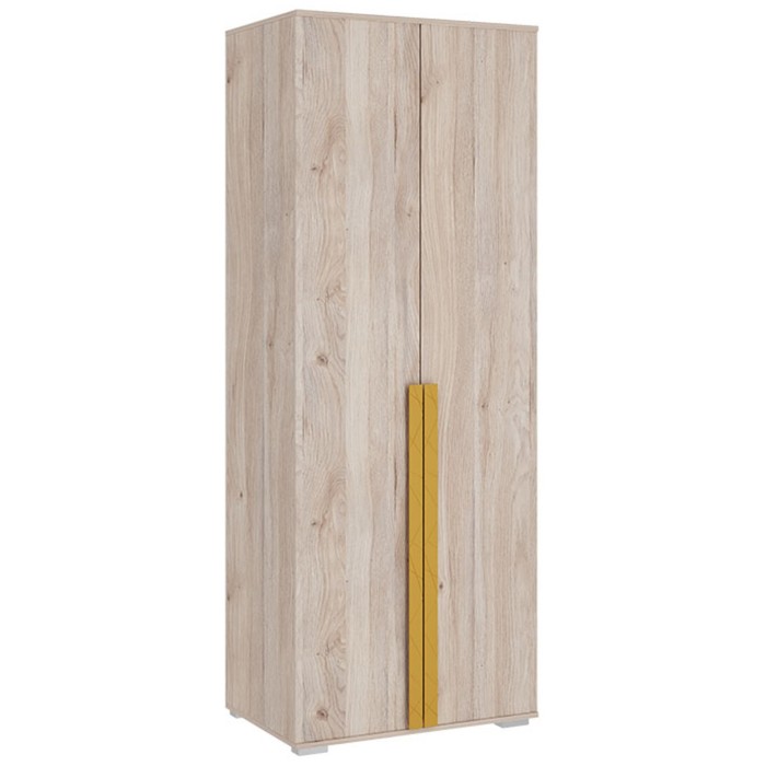 Шкаф двухдверный «Лайк 03.01», 800 × 550 × 2100 мм, цвет дуб мария / горчица шкаф двухдверный лайк 55 01 800 × 550 × 2100 мм цвет дуб мария галька