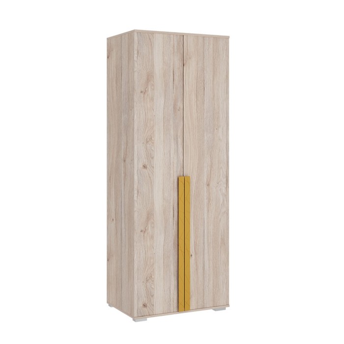 Шкаф двухдверный «Лайк 04.01», 800 × 550 × 2100 мм, цвет дуб мария / горчица шкаф двухдверный лайк 04 01 800 × 550 × 2100 мм цвет дуб мария галька