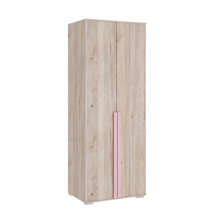 Шкаф двухдверный «Лайк 04.01», 800 × 550 × 2100 мм, цвет дуб мария / роуз шкаф двухдверный лайк 03 01 800 × 550 × 2100 мм цвет дуб мария горчица