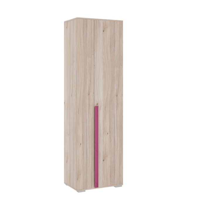Шкаф двухдверный «Лайк 08.01», 620 × 420 × 2100 мм, цвет дуб мария / фуксия прихожая лайк к3 1320 × 420 × 2100 мм цвет дуб мария фуксия