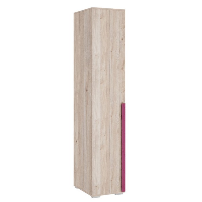 Шкаф однодверный «Лайк 01.01», 400 × 550 × 2100 мм, цвет дуб мария / фуксия шкаф однодверный лайк 54 01 400 × 550 × 2100 мм цвет дуб мария графит