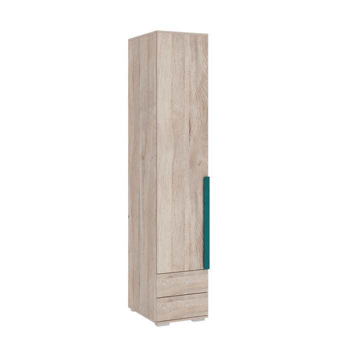 Шкаф однодверный «Лайк 54.01», 400 × 550 × 2100 мм, цвет дуб мария / изумруд шкаф однодверный лайк 54 01 400 × 550 × 2100 мм цвет дуб мария графит