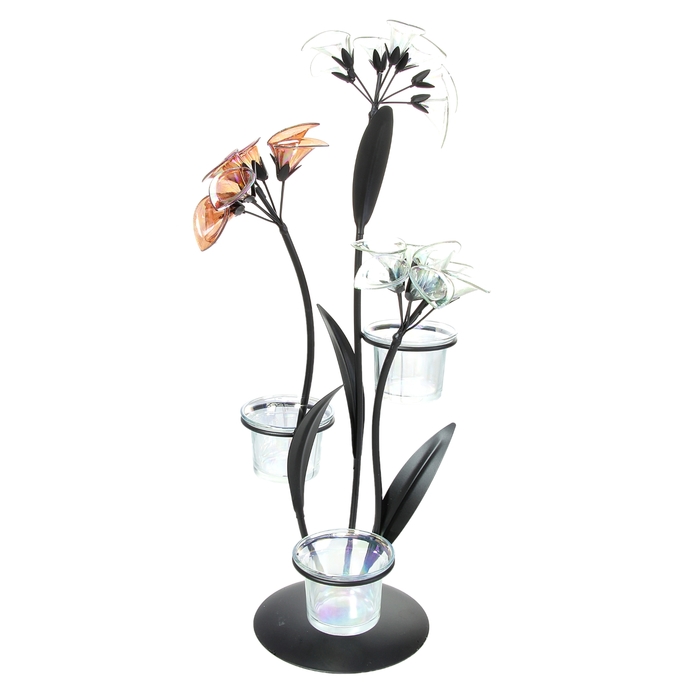 Подсвечник на 3 свечи "Каллы"