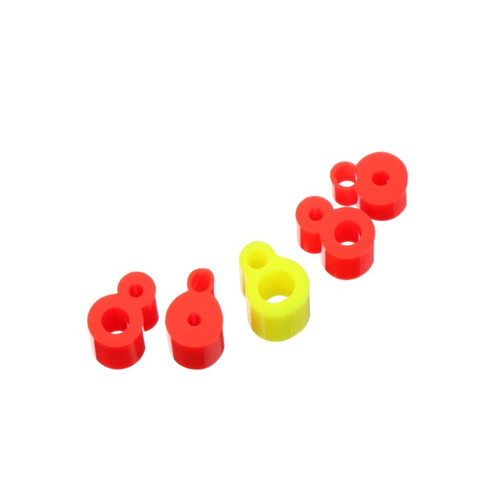 Набор силиконовых кембриков Пирс Мастер, Крепление сторожка №1 D 2,5×1,4-3,5×2,1, цв. Микс