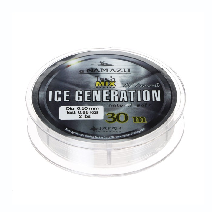 

Леска Namazu Ice Generation, диаметр 0.10 мм, тест 0.88 кг, 30 м, прозрачная
