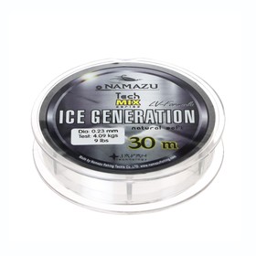Леска Namazu Ice Generation, L-30 м, d-0.23 мм, test-4.09 кг, прозрачная