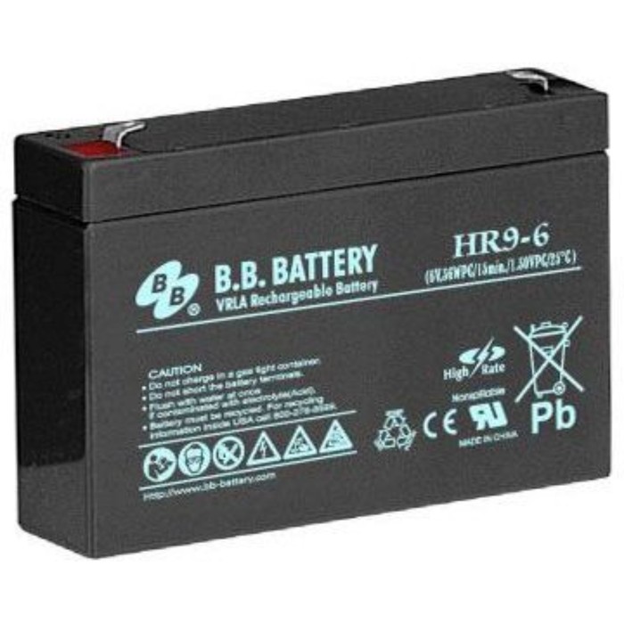 Батарея для ИБП BB HR 9-6, 6 В, 9 Ач цена и фото