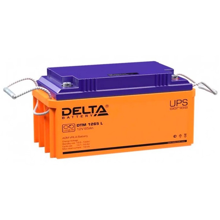 Батарея для ИБП Delta DTM 1265 L, 12 В, 65 Ач батарея для ибп delta dtm 1207 12 в 7 2 ач