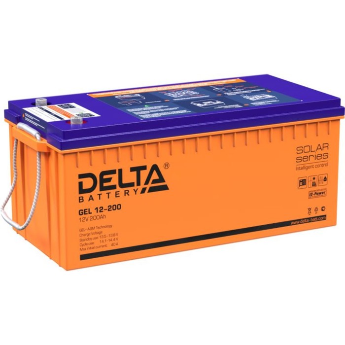 Батарея для ИБП Delta GEL 12-200, 12 В, 200 Ач батарея для ибп delta gel 12 65