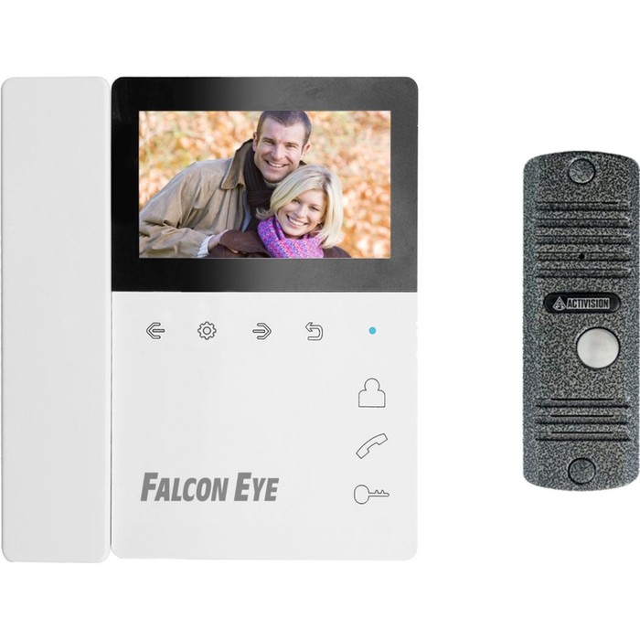 Видеодомофон Falcon Eye Lira + AVC-305, серый комплект домофона falcon eye lira avc 305 ассорти