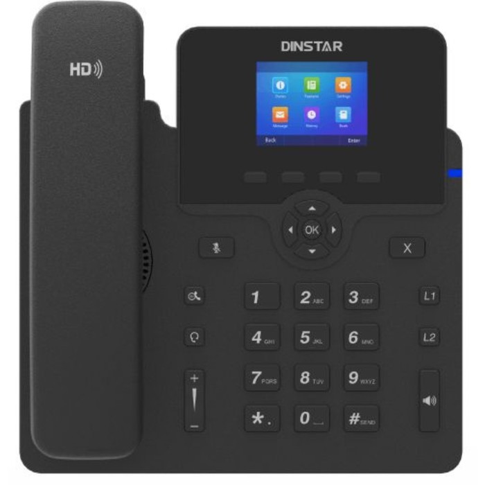 Телефон IP Dinstar C62G, чёрный
