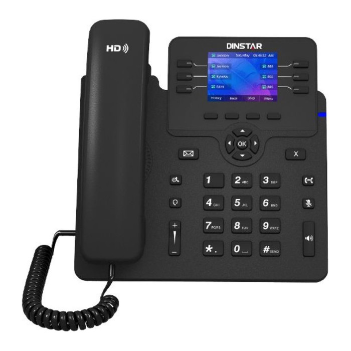 Телефон IP Dinstar C63G, чёрный телефон ip dinstar c63g черный